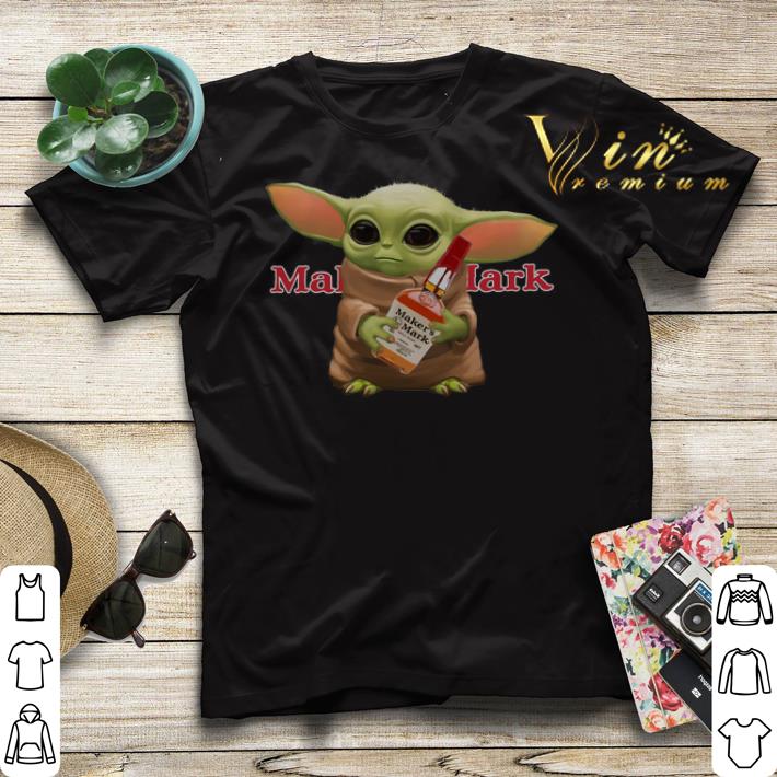 Baby Yoda hug Maker s Mark Star Wars shirt sweater 4 - Baby Yoda hug Maker's Mark Star Wars shirt sweater