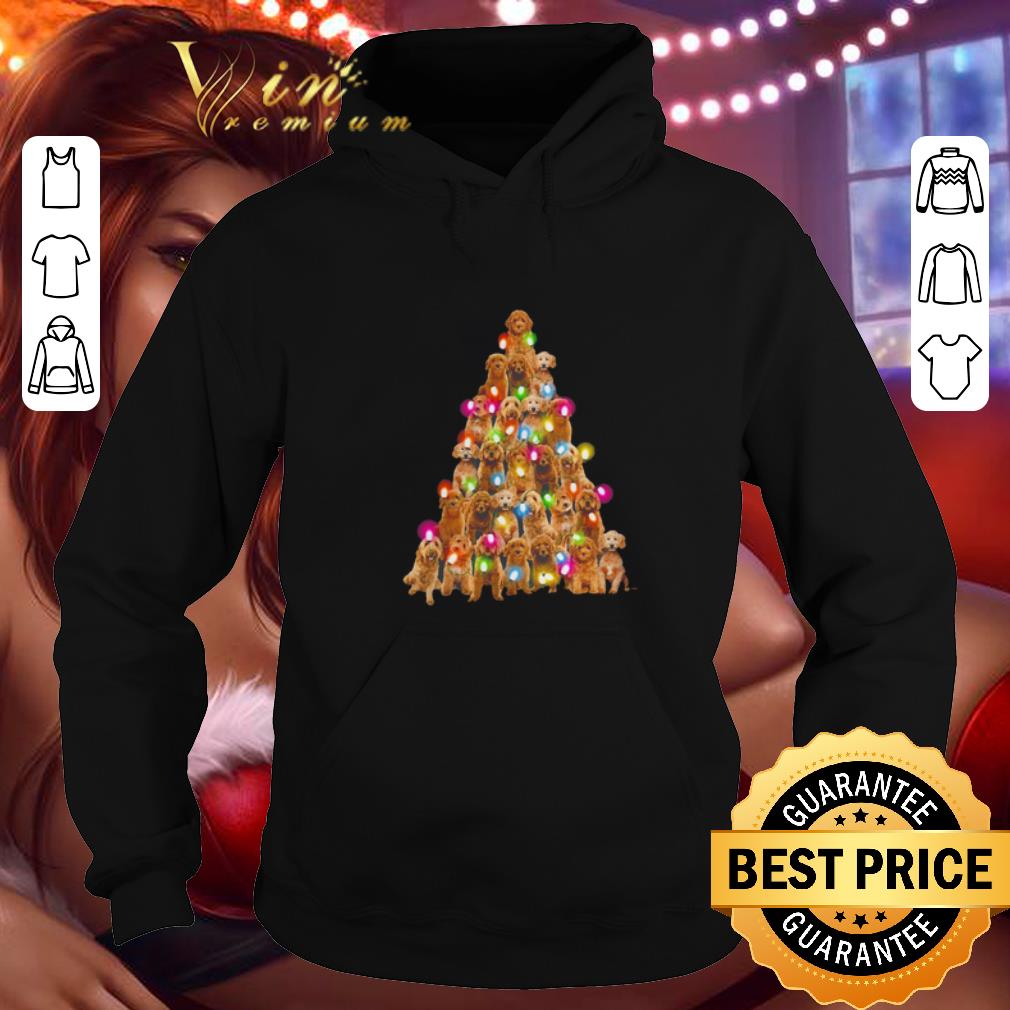 Best Goldendoodle dog lights Christmas Tree shirt 4 - Best Goldendoodle dog lights Christmas Tree shirt
