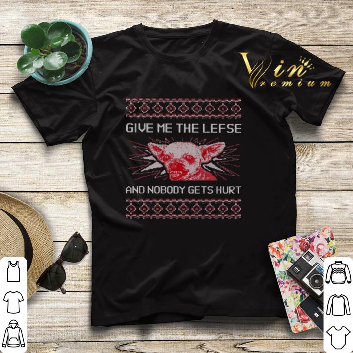 Chihuahua give me the lefse and nobody gets hurt ugly Christmas shirt sweater 4 - Chihuahua give me the lefse and nobody gets hurt ugly Christmas shirt sweater