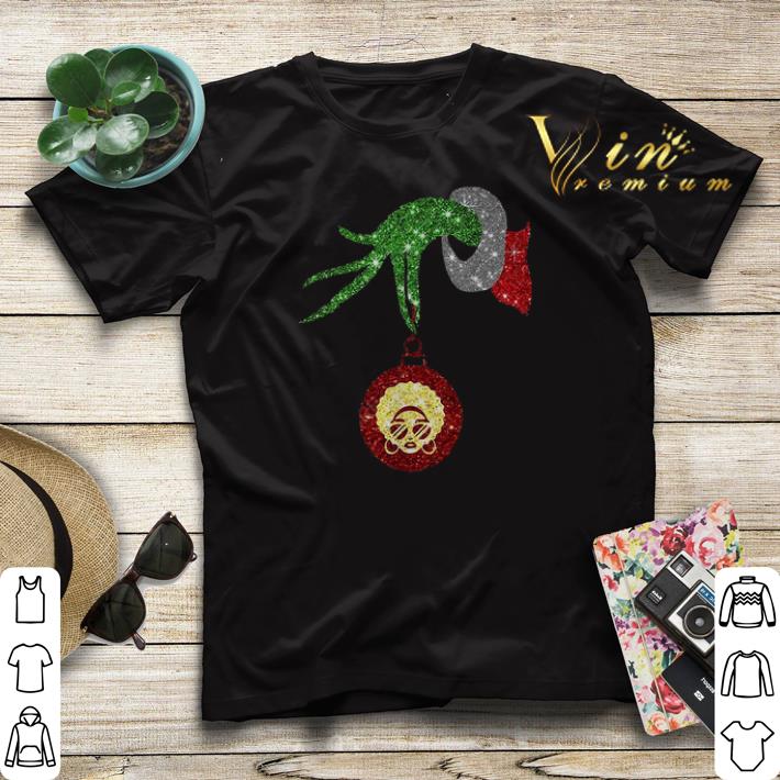 Christmas Grinch hand holding Black Woman shirt Christmas Grinch hand holding Black Woman shirt 4 - Christmas Grinch hand holding Black Woman shirt