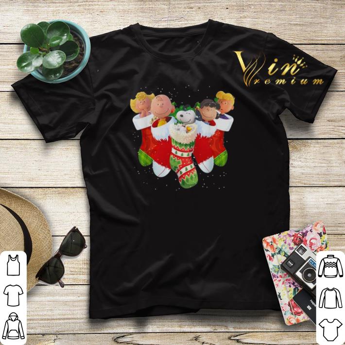Christmas The Peanuts characters socks shirt 4 - Christmas The Peanuts characters socks shirt