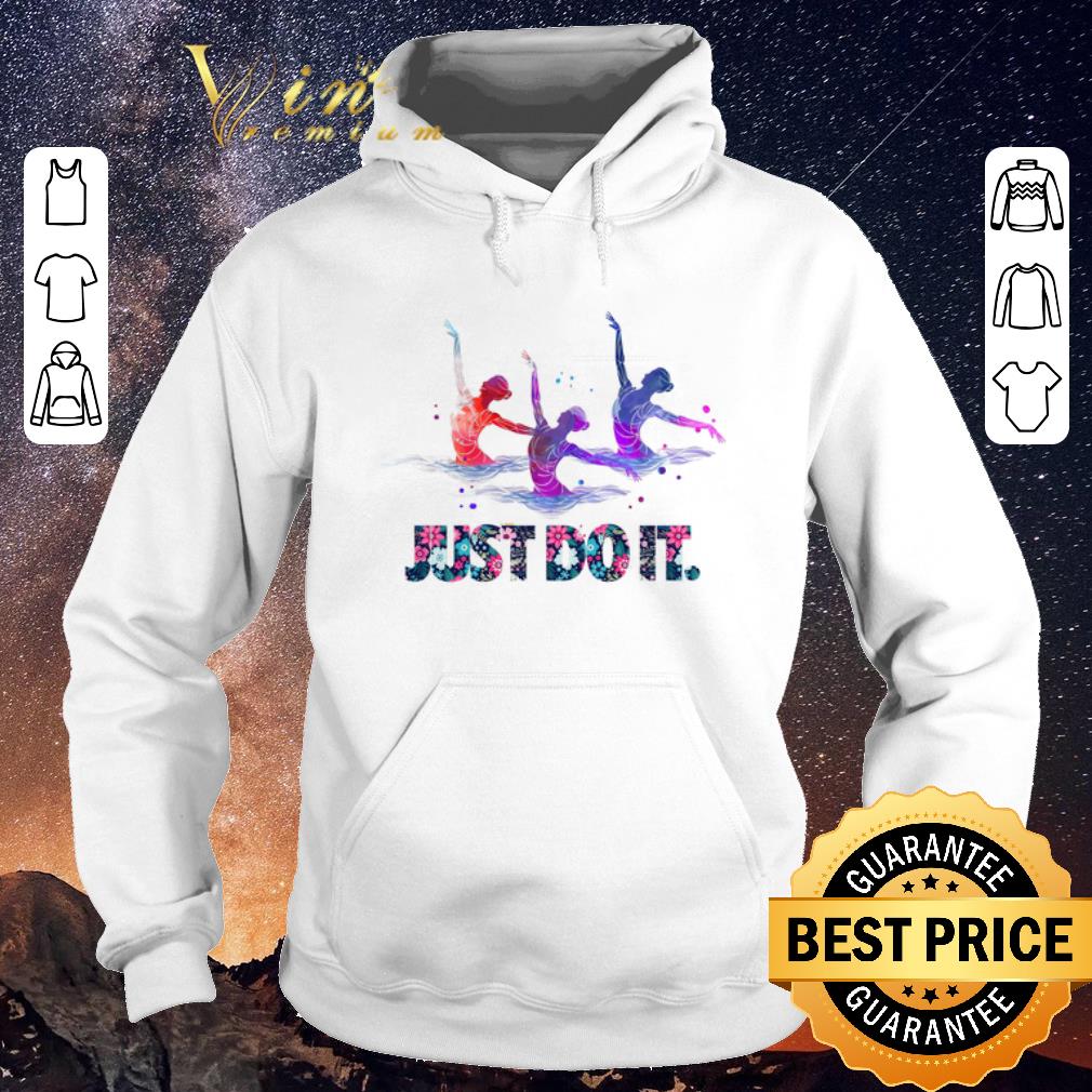 Funny Artistic swimming just do it floral Nike shirt sweater 4 - Funny Artistic swimming just do it floral Nike shirt sweater