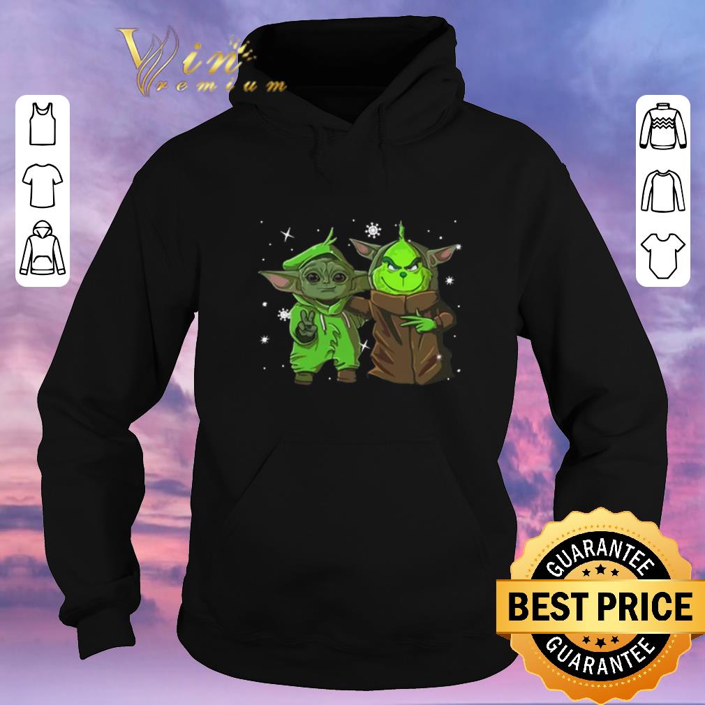 Funny Baby Yoda and Grinch Christmas shirt sweater 4 - Funny Baby Yoda and Grinch Christmas shirt sweater