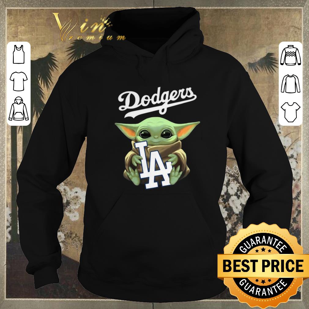 Funny Baby Yoda hug Los Angeles Dodgers Star Wars Mandalorian shirt sweater 4 - Funny Baby Yoda hug Los Angeles Dodgers Star Wars Mandalorian shirt sweater