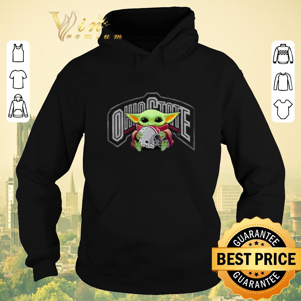 Funny Baby Yoda hug Ohio State Buckeyes Logo Star Wars shirt sweater 4 - Funny Baby Yoda hug Ohio State Buckeyes Logo Star Wars shirt sweater