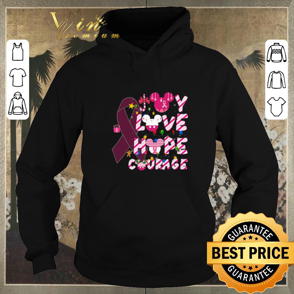 Funny Breast Cancer Joy Love Hope Courage Mickey head Christmas shirt sweater Funny Breast Cancer Joy Love Hope Courage Mickey head Christmas shirt sweater 4 - Funny Breast Cancer Joy Love Hope Courage Mickey head Christmas shirt sweater