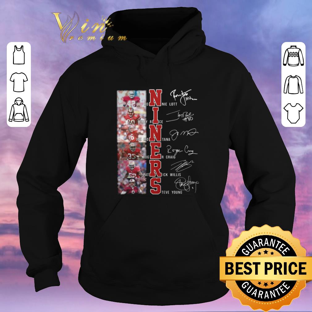 Funny Niners signatures Ronnie Lott Jerry Rice San Francisco 49ers shirt sweater 4 - Funny Niners signatures Ronnie Lott Jerry Rice San Francisco 49ers shirt sweater