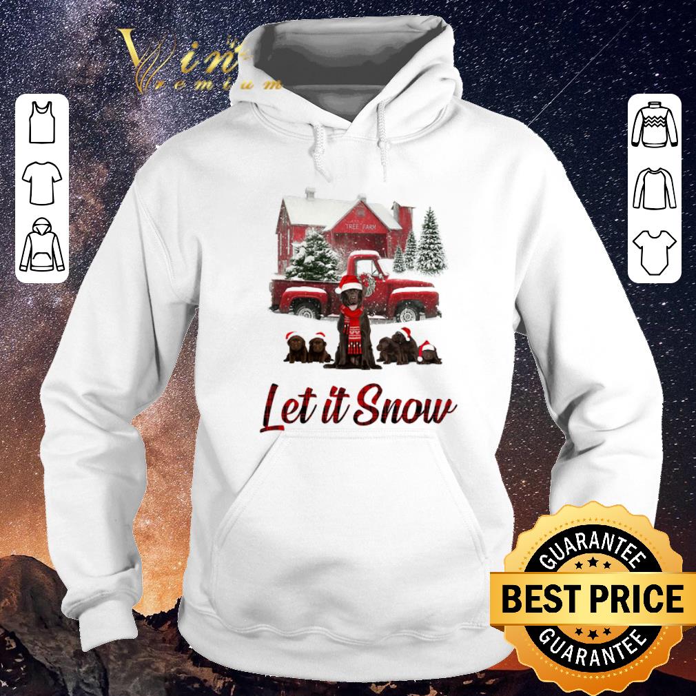 Funny chocolate labrador let it snow christmas shirt sweater Funny chocolate labrador let it snow christmas shirt sweater 4 - Funny chocolate labrador let it snow christmas shirt sweater