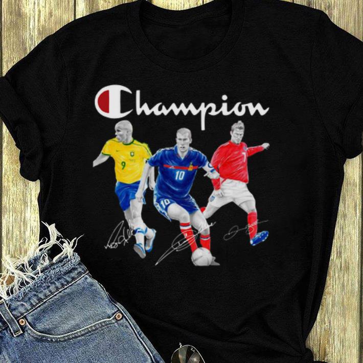 Great Champion Ronaldo Zidane Beckham signature shirt 4 - Great Champion Ronaldo Zidane Beckham signature shirt