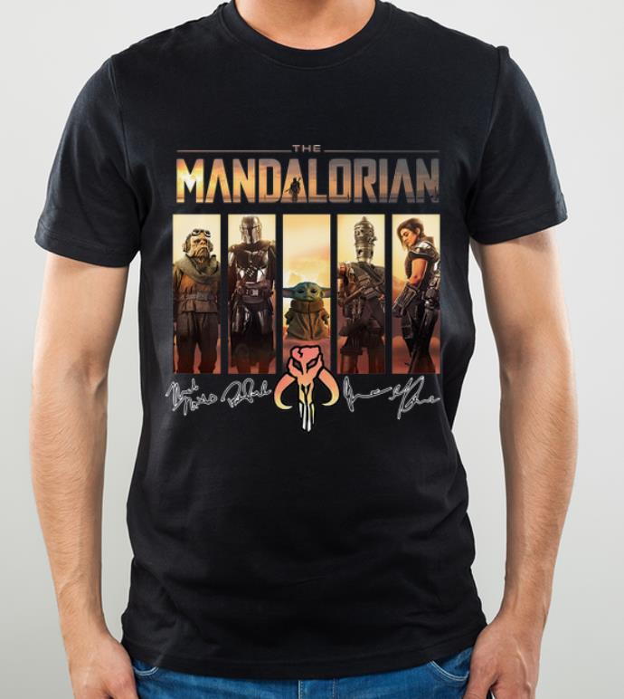 Great The Mandalorian Baby Yoda Characters Signatures shirt 4 - Great The Mandalorian Baby Yoda Characters Signatures shirt