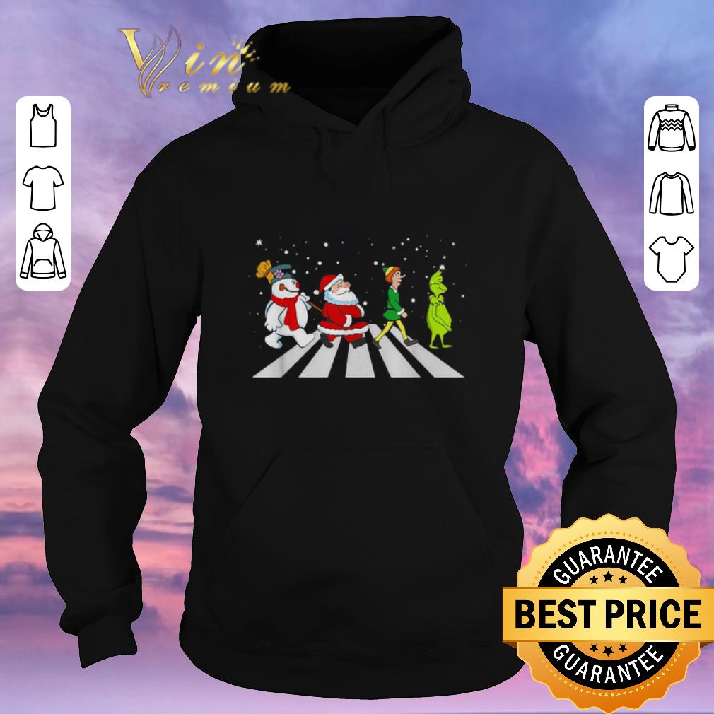 Hot Christmas Santa Elf Grinch Abbey Road characters shirt Hot Christmas Santa Elf Grinch Abbey Road characters shirt 4 - Hot Christmas Santa Elf Grinch Abbey Road characters shirt
