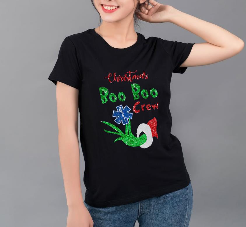 Hot Grinch Hand Holding EMS Christmas Boo Boo Crew shirt 4 - Hot Grinch Hand Holding EMS Christmas Boo Boo Crew shirt