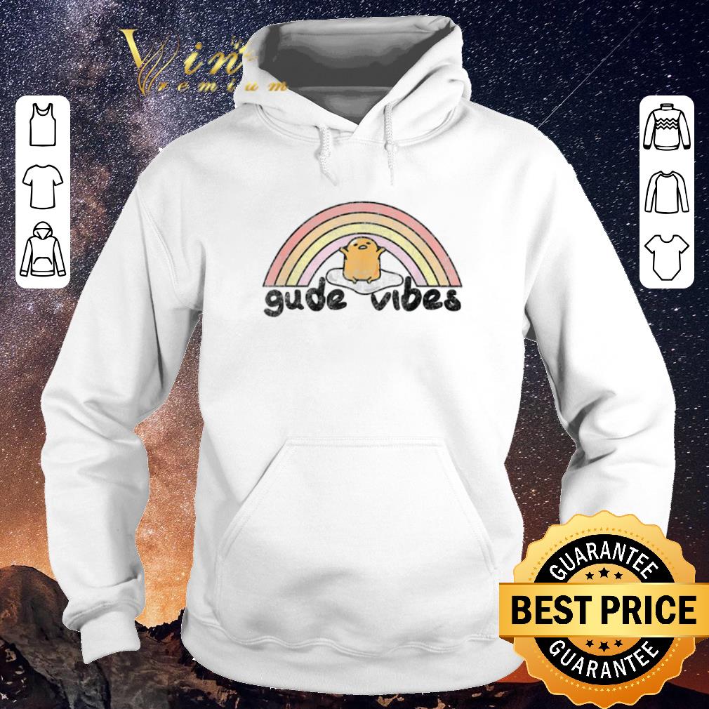 Hot Gudetama Gude Vibes Rainbow shirt sweater 4 - Hot Gudetama Gude Vibes Rainbow shirt sweater