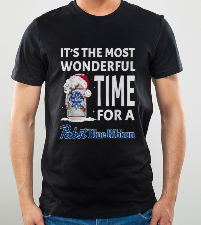 Hot It s The Most Wonderful Time Of A Pabst Blue Ribbon Christmas shirt 4 - Hot It's The Most Wonderful Time Of A Pabst Blue Ribbon Christmas shirt