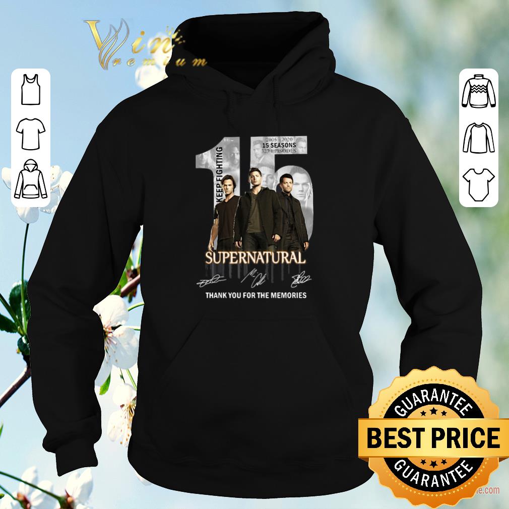 Hot Keep Fighting 15 Years of Supernatural signed thank you memories shirt sweater Hot Keep Fighting 15 Years of Supernatural signed thank you memories shirt sweater 4 - Hot Keep Fighting 15 Years of Supernatural signed thank you memories shirt sweater