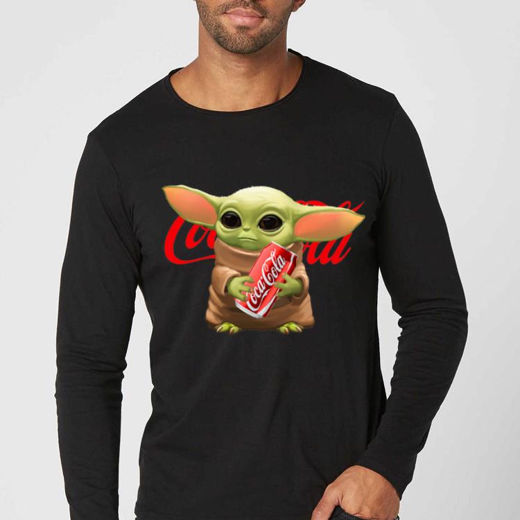 Hot Star Wars Baby Yoda Hug Coca Cola shirt 4 - Hot Star Wars Baby Yoda Hug Coca Cola shirt