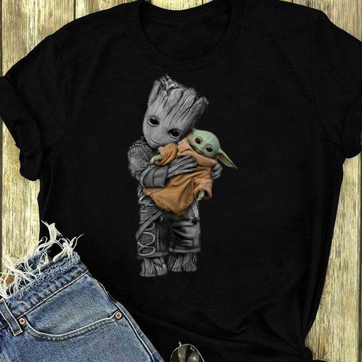 Nice Baby Groot Hug Baby Yoda shirt 4 1 - Nice Baby Groot Hug Baby Yoda shirt