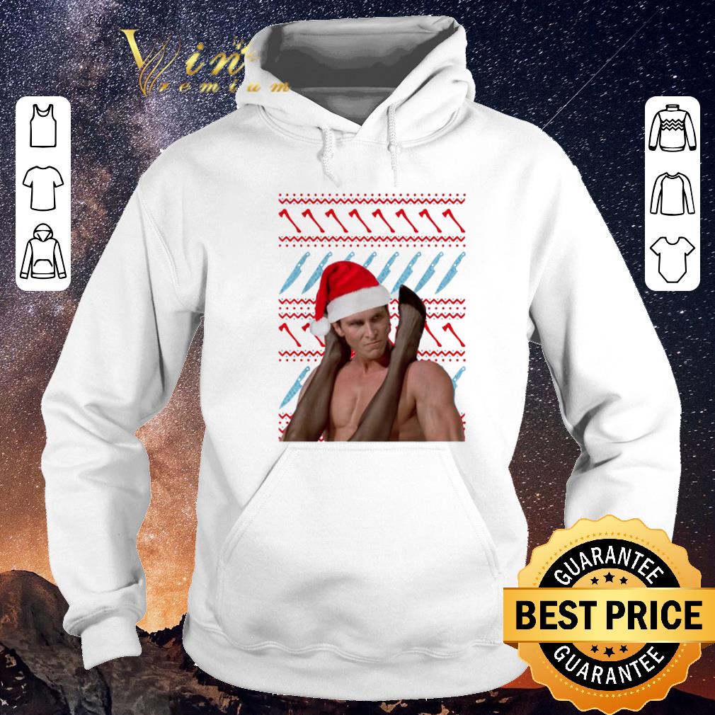 Nice Christmas Patrick Bateman American Psycho ugly sweater 4 - Nice Christmas Patrick Bateman American Psycho ugly sweater