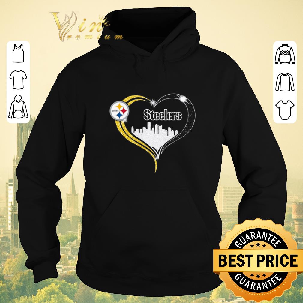 Nice Diamond Love Pittsburgh Steelers city heart shirt sweater 4 - Nice Diamond Love Pittsburgh Steelers city heart shirt sweater