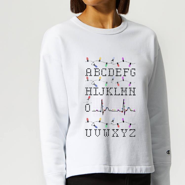 Nice Heartbeat light Christmas ABCDEFGHIJKLMNO VWXYZ shirt 4 - Nice Heartbeat light Christmas ABCDEFGHIJKLMNO VWXYZ shirt