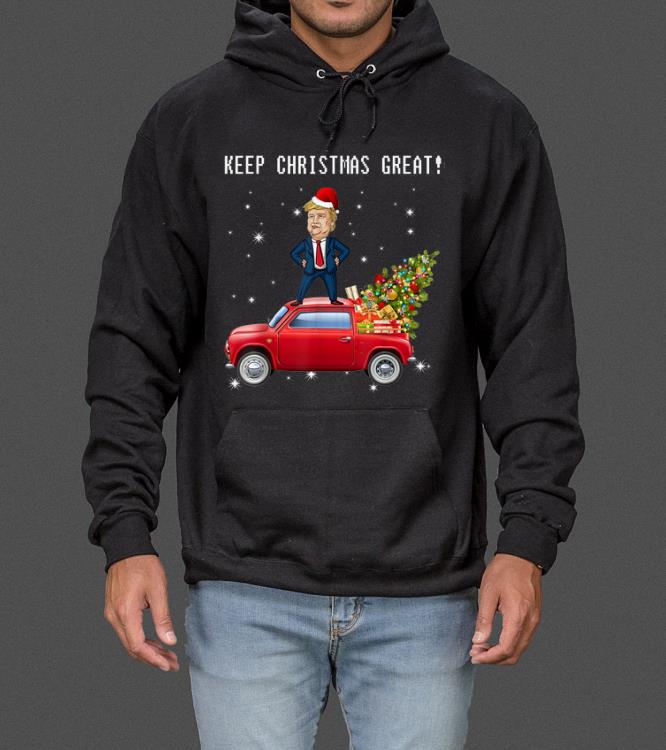 Nice Keep Christmas Great Trump Riding Red Truck Christmas sweater 4 - Nice Keep Christmas Great! Trump Riding Red Truck Christmas sweater