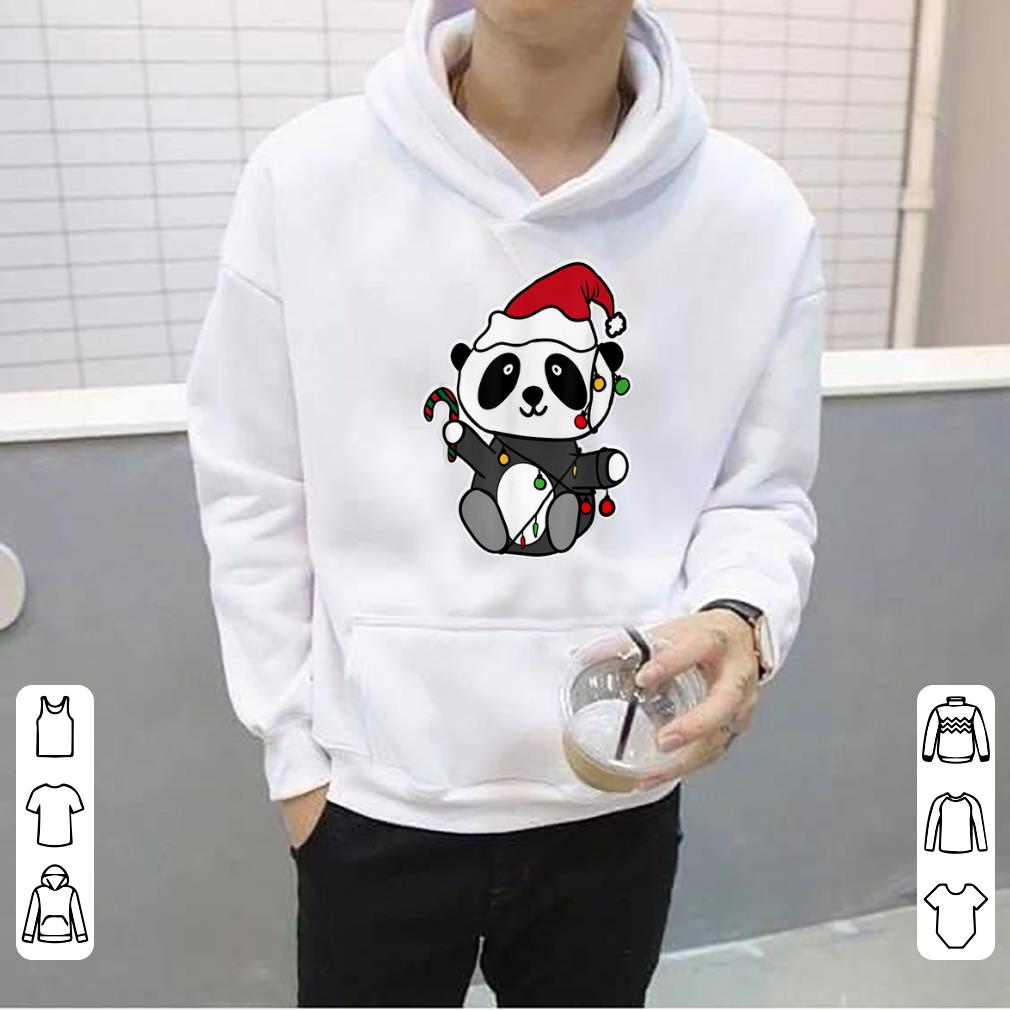 Nice Panda Christmas Chain of Lights sweater 4 - Nice Panda Christmas Chain of Lights sweater