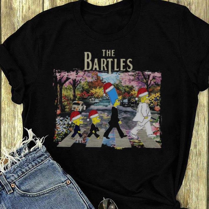 Nice Santa The Simpsons The Bartles Abbey Road Crosswalk Christmas shirt 4 - Nice Santa The Simpsons The Bartles Abbey Road Crosswalk Christmas shirt