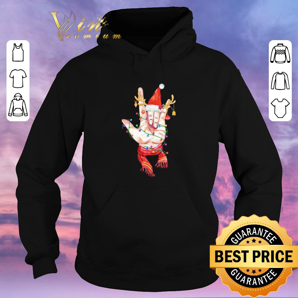 Nice Sign Language Santa Reindeer Christmas shirt 4 - Nice Sign Language Santa Reindeer Christmas shirt