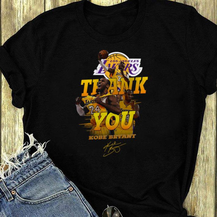 Nice Thank you Kobe Bryant Los Angeles Lakers signature shirt 4 - Nice Thank you Kobe Bryant Los Angeles Lakers signature shirt