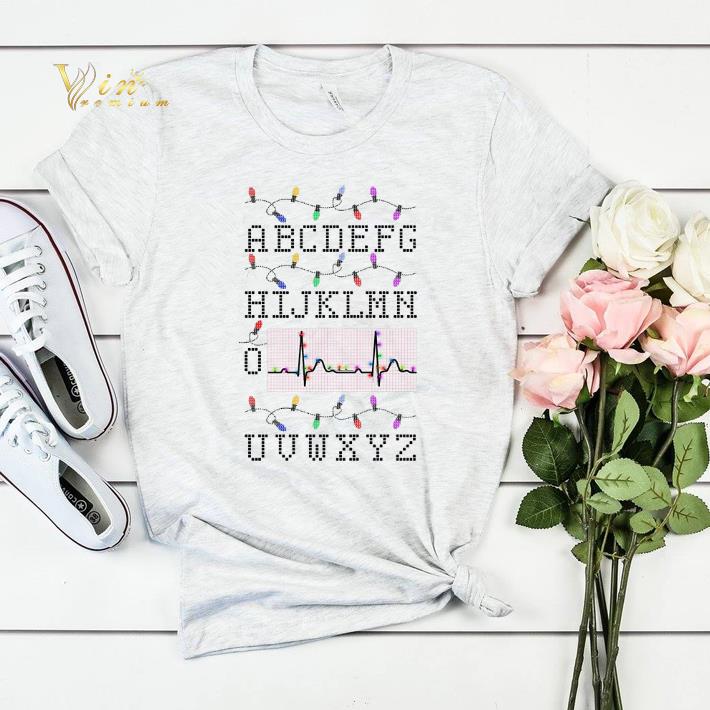 Nurse Alphabet heartbeat Christmas light shirt sweater Nurse Alphabet heartbeat Christmas light shirt sweater 4 - Nurse Alphabet heartbeat Christmas light shirt sweater