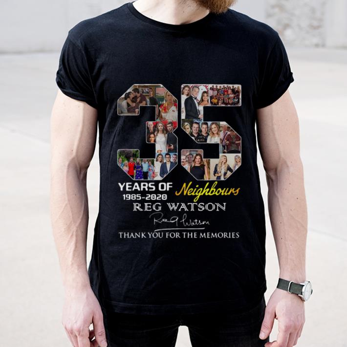 Official 35 Years Of Neighbours Reg Watson Signature shirt 4 - Official 35 Years Of Neighbours Reg Watson Signature shirt