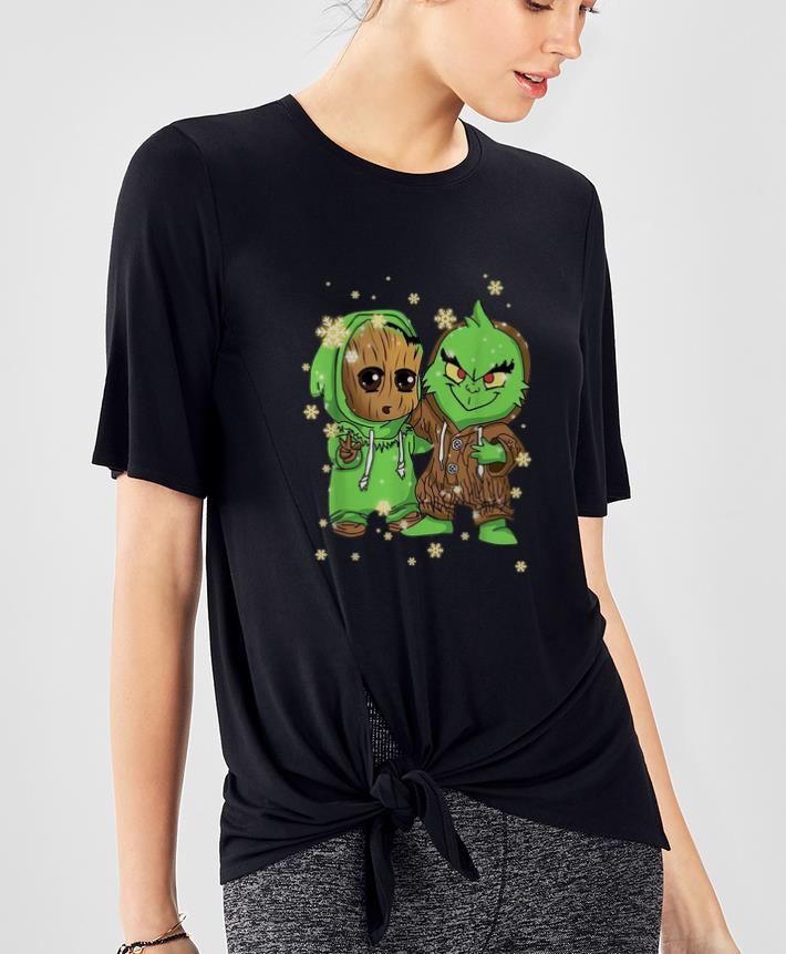 Official Baby Groot And Grinch Merry Christmas shirt 4 - Official Baby Groot And Grinch Merry Christmas shirt