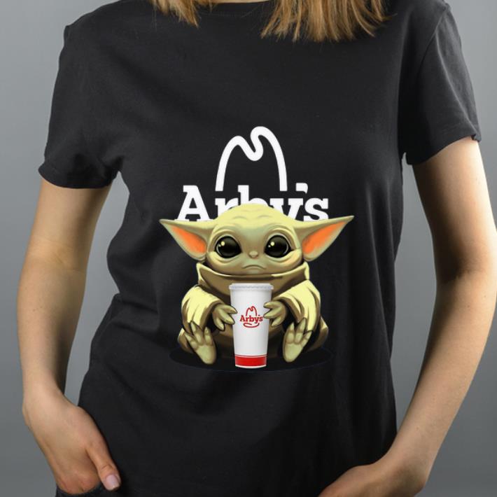 Official Baby Yoda Hug Arbys shirt 4 - Official Baby Yoda Hug Arbys shirt