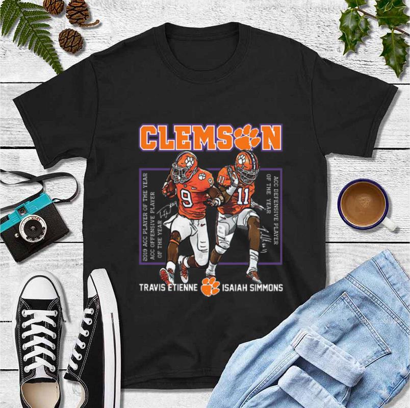 Official Clemson Tigers Travis Etienne Isaiah Simmons Signatures shirt 4 - Official Clemson Tigers Travis Etienne Isaiah Simmons Signatures shirt