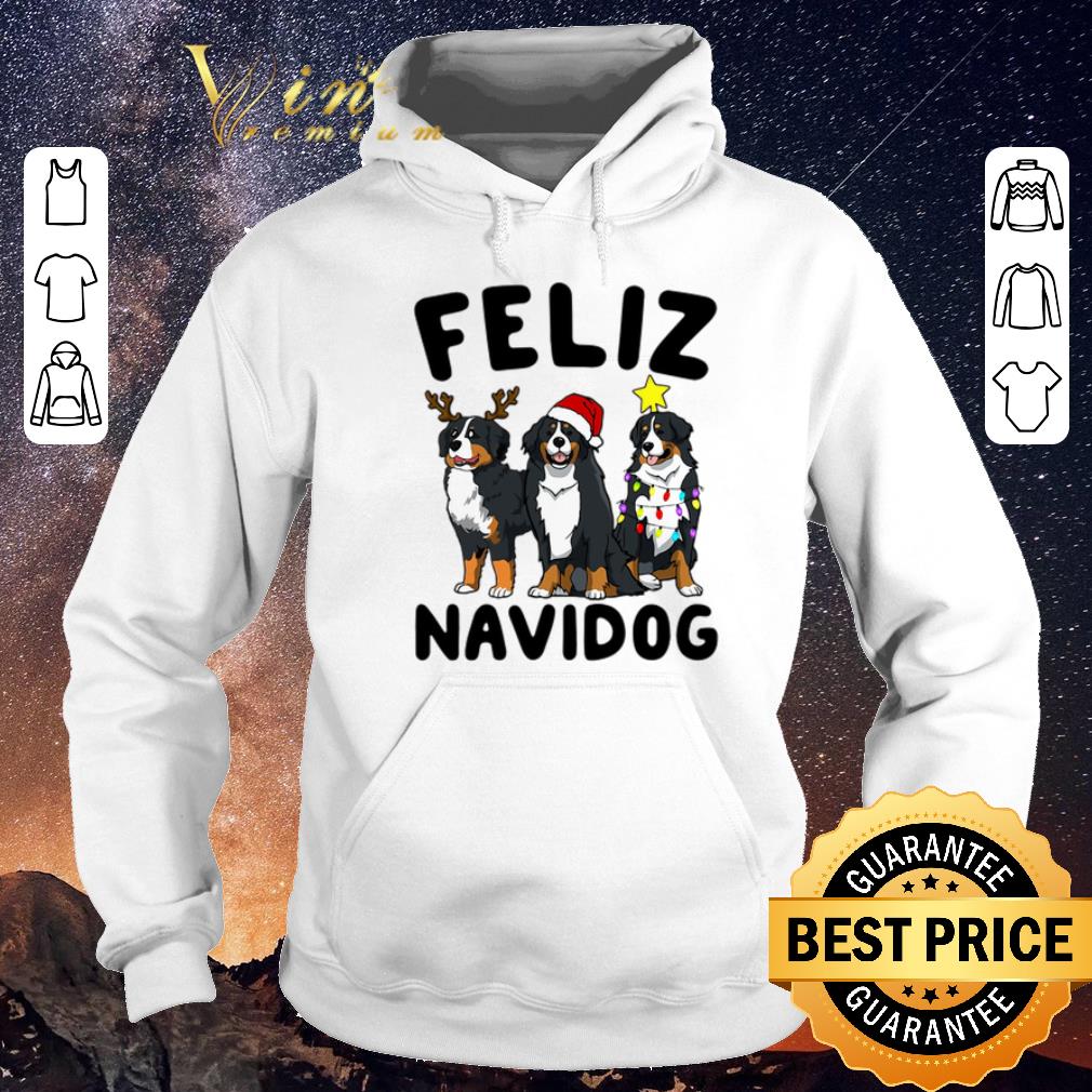 Official Feliz Navidog Bernese Mountain Dog Christmas shirt sweater 4 - Official Feliz Navidog Bernese Mountain Dog Christmas shirt sweater