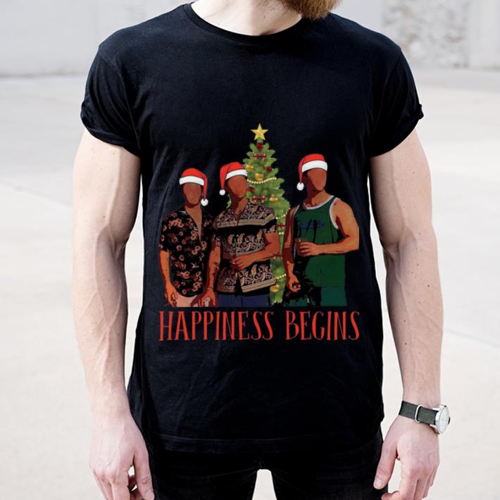 Official Jonas Brother Santa Happiness Begins Merry Christmas shirt 4 - Official Jonas Brother Santa Happiness Begins Merry Christmas shirt