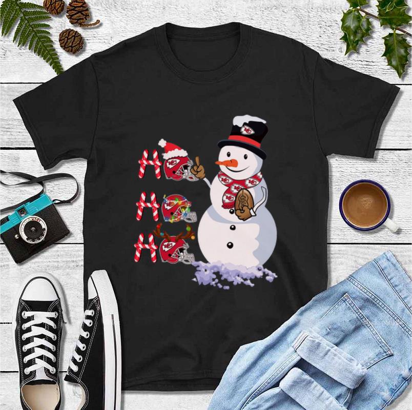 Official Kansas Chief City Santa Olaf ho ho ho Christmas shirt 4 - Official Kansas Chief City Santa Olaf ho ho ho Christmas shirt