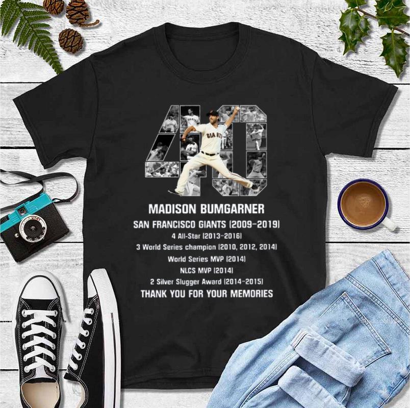 Official Madison Bumgarner San Francisco Giants thank you for the memories shirt 4 - Official Madison Bumgarner San Francisco Giants thank you for the memories shirt