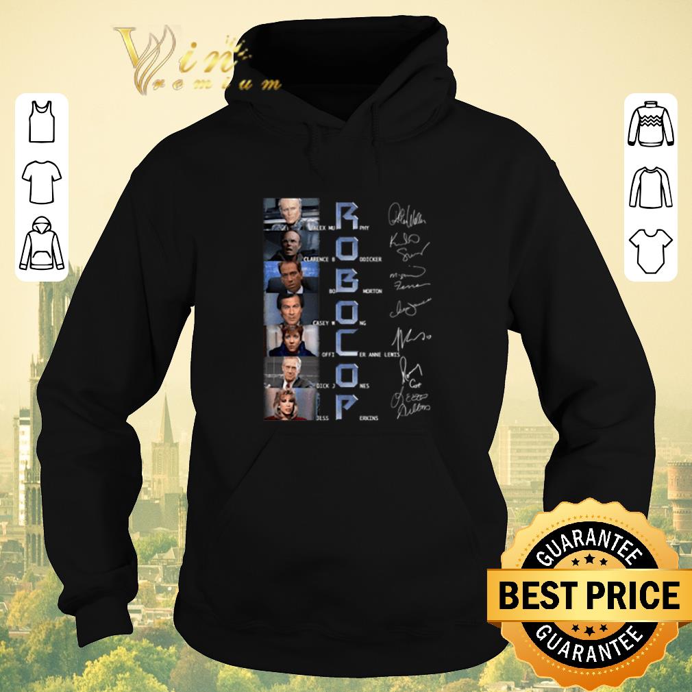 Official Signatures RoboCop characters shirt 4 - Official Signatures RoboCop characters shirt