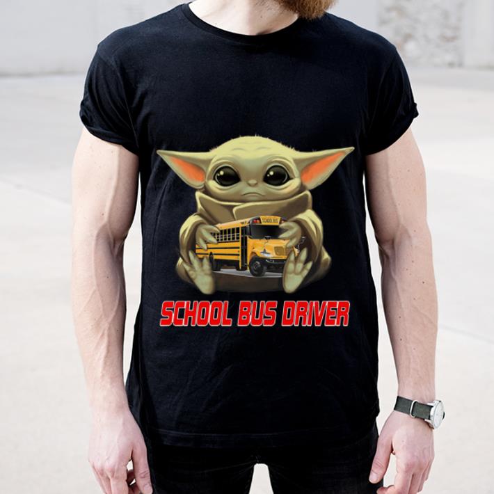 Official Star Wars Baby Yoda Hug School Bus Driver shirt 4 - Official Star Wars Baby Yoda Hug School Bus Driver shirt