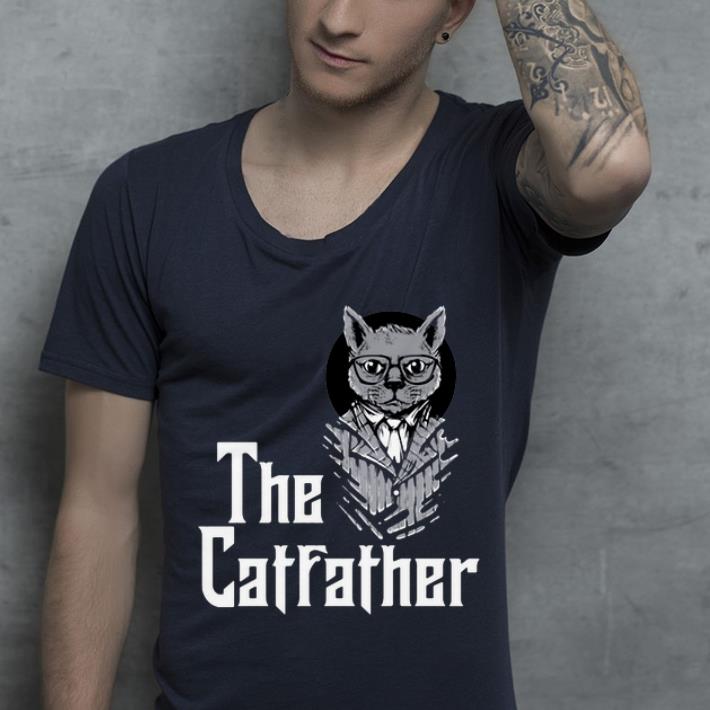 Official The Catfather Godfather And Cat Lovers shirt 4 - Official The Catfather Godfather And Cat Lovers shirt