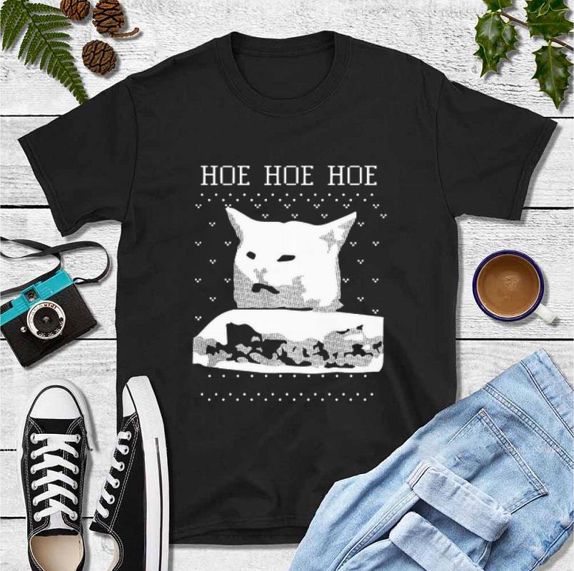 Official Woman Yelling Cat Hoe hoe hoe ugly christmas shirt 4 - Official Woman Yelling Cat Hoe hoe hoe ugly christmas shirt