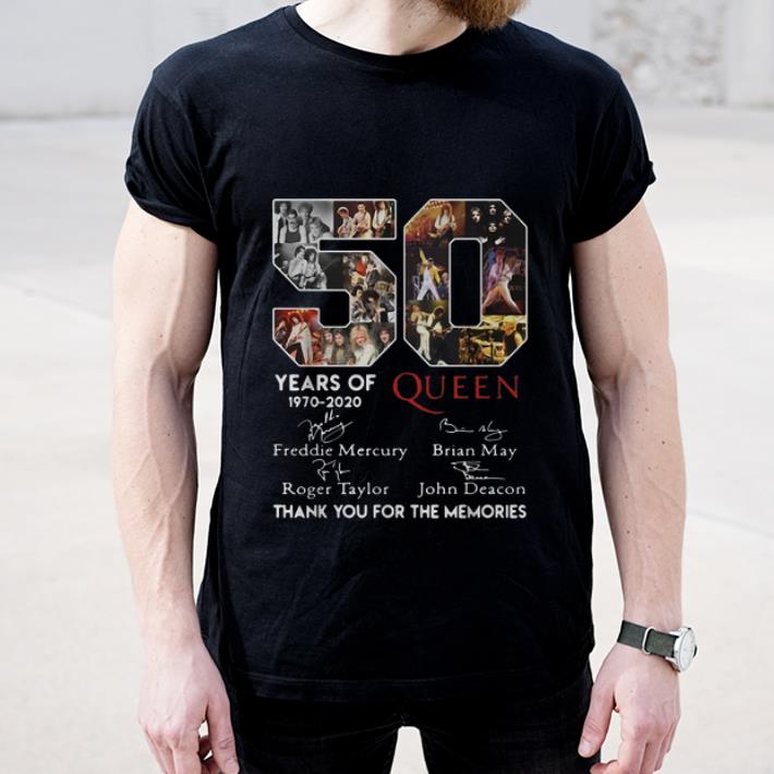 Original 50 Years Of Queen Thank You For The Memories Signatures shirt 4 - Original 50 Years Of Queen Thank You For The Memories Signatures shirt