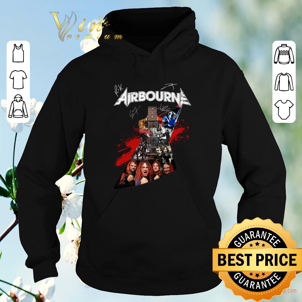 Original Airbourne all signature guitarist shirt sweater 4 - Original Airbourne all signature guitarist shirt sweater