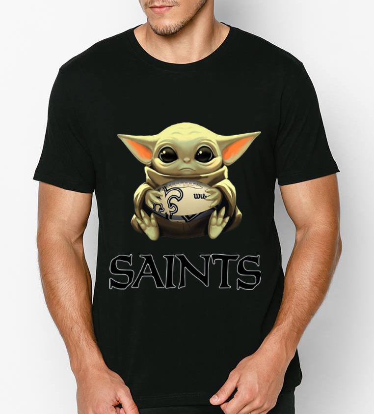 Original Baby Yoda Hug New Orleans Saints NFL shirt 4 - Original Baby Yoda Hug New Orleans Saints NFL shirt