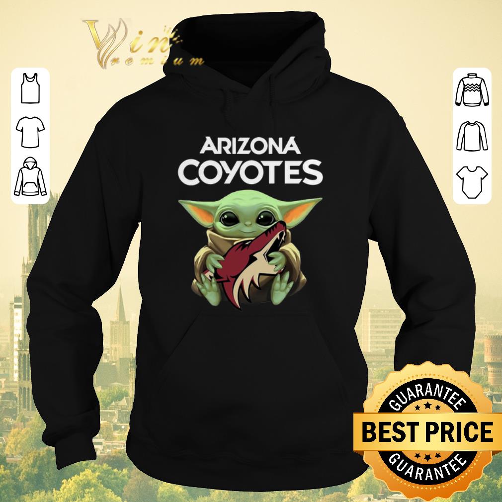 Original Baby Yoda hug Arizona Coyotes Star Wars Mandalorian shirt sweater 4 - Original Baby Yoda hug Arizona Coyotes Star Wars Mandalorian shirt sweater