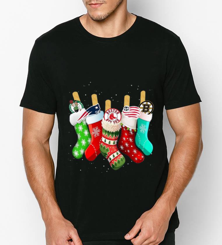 Original Boston Celtics New England Patriots Boston Red Sox Stocking Christmas shirt 4 - Original Boston Celtics New England Patriots Boston Red Sox Stocking Christmas shirt