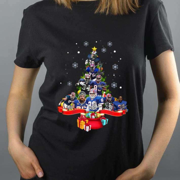 Original Buffalo Bills Players Christmas Tree signatures shirt 4 - Original Buffalo Bills Players Christmas Tree signatures shirt