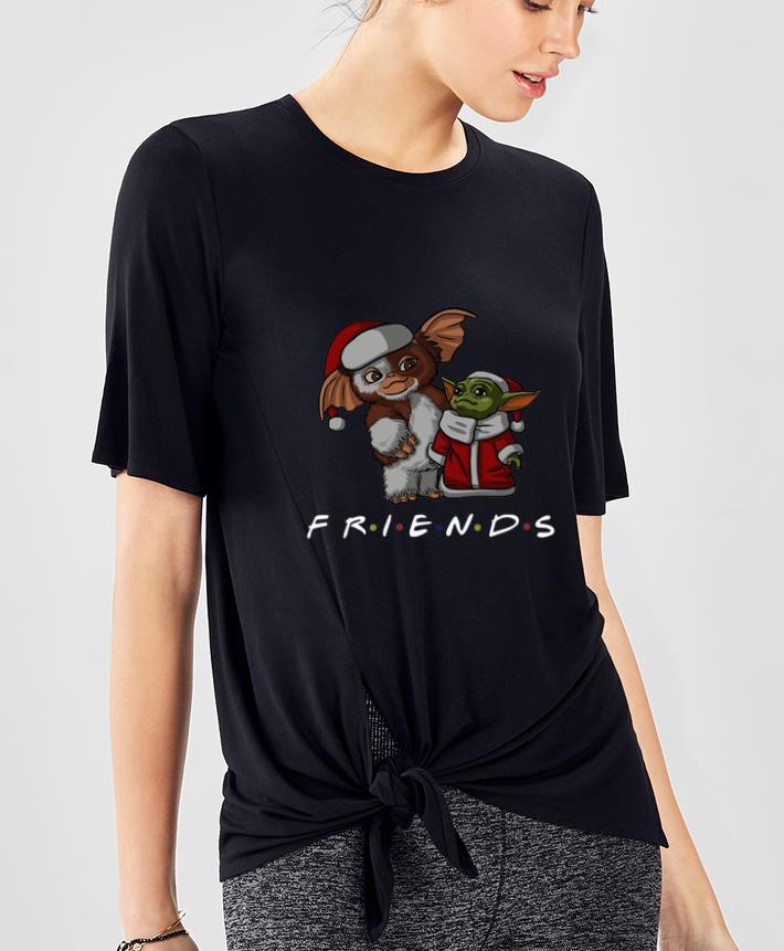 Original Friends Christmas Baby Yoda and Baby Gizmo Santa shirt 4 - Original Friends Christmas Baby Yoda and Baby Gizmo Santa shirt