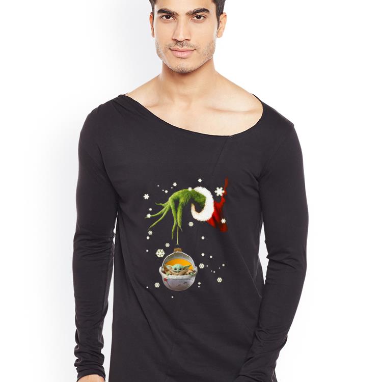 Original Grinch hand holding Baby Yoda christmas shirt 4 - Original Grinch hand holding Baby Yoda christmas shirt
